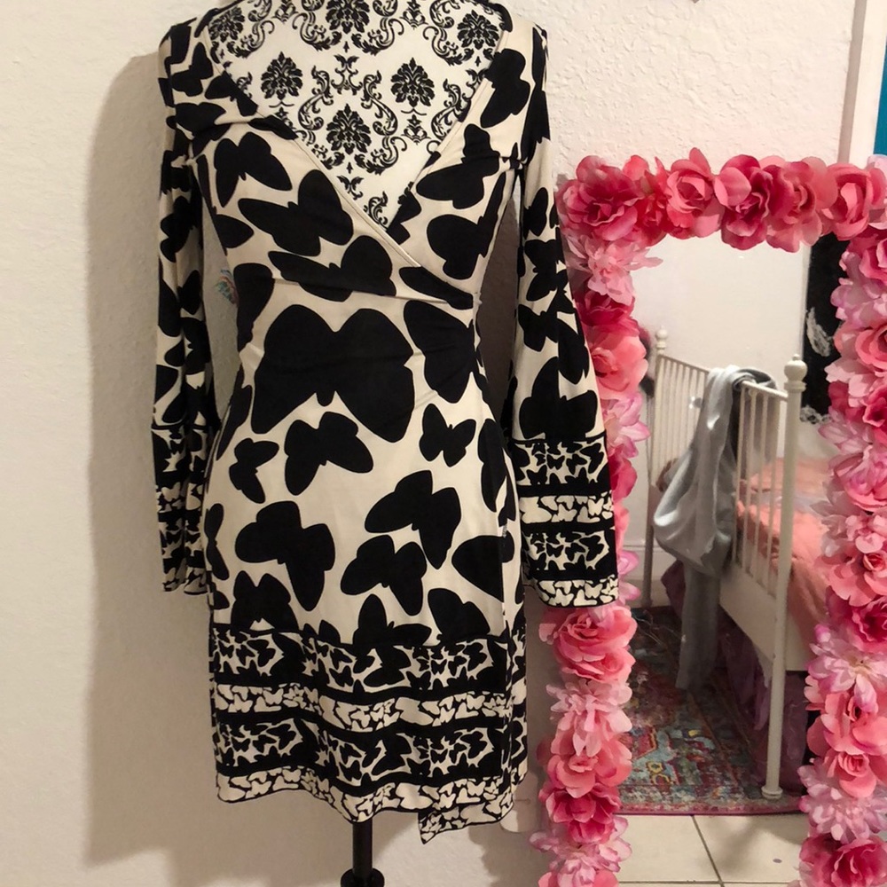DVF Diane von furstenberg butterfly wrap dress